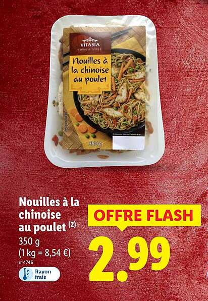 Nouilles à la chinoise au poulet