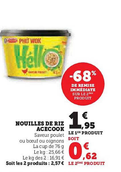 NOUILLES DE RIZ ACECOOK