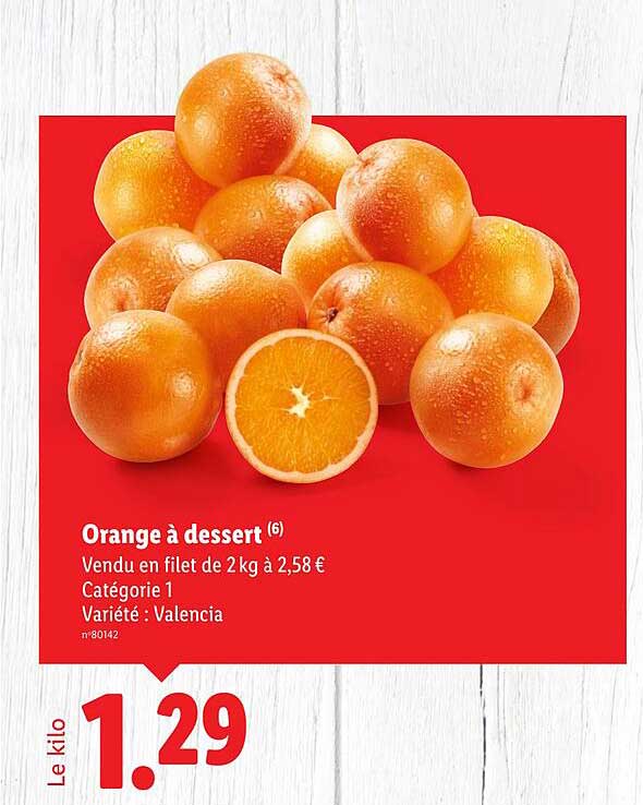 Orange à dessert
