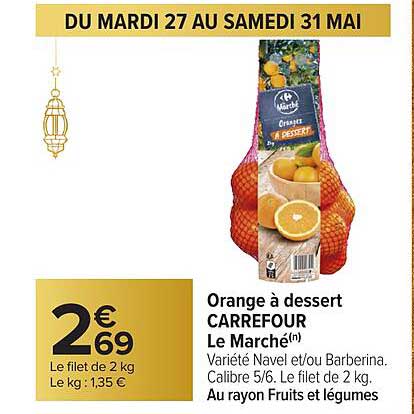 Orange à dessert CARREFOUR