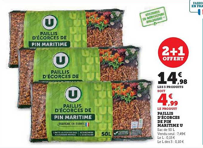 PAILLIS D'ÉCORCES DE PIN MARITIME