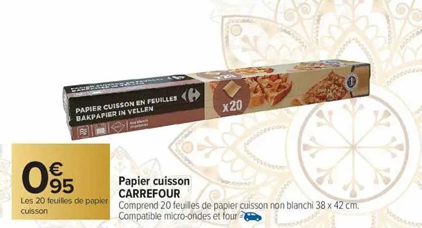 Papier cuisson