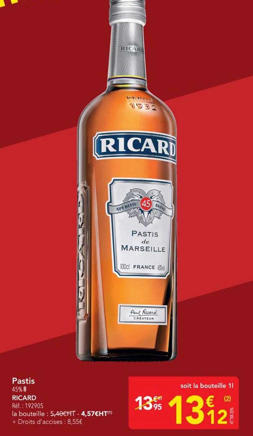 Pastis 45% 1L Ricard