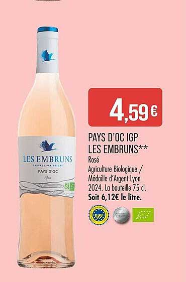 PAYS D’OC IGP LES EMBRUNS**