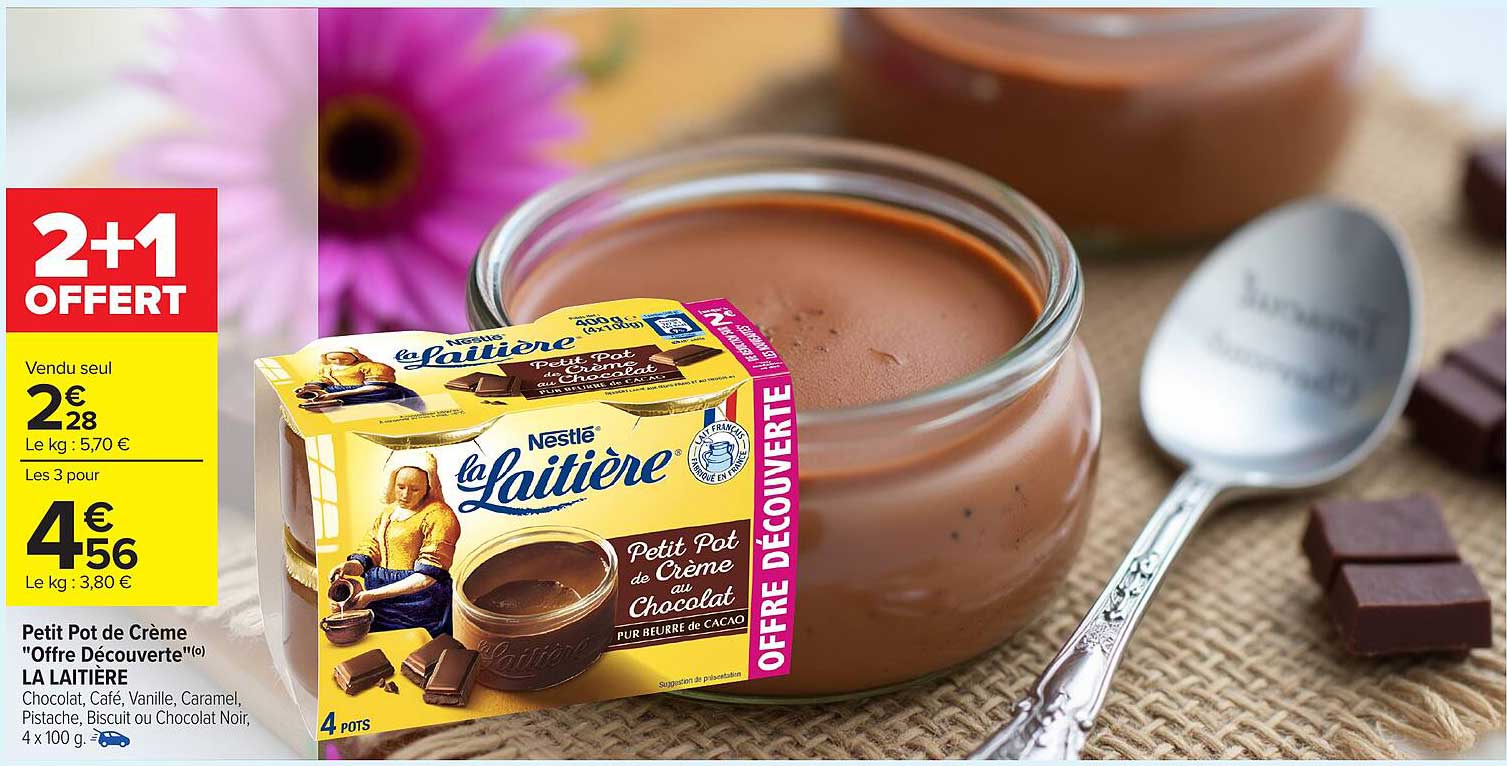 Petit Pot de Crème "Offre Découverte" LA LAITIERE