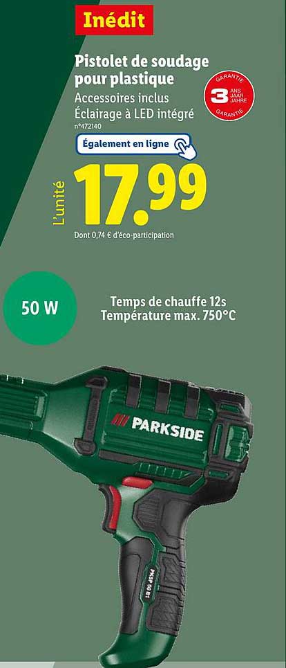 Pistolet de soudage pour plastique