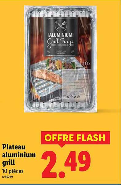 Plateau aluminium grill