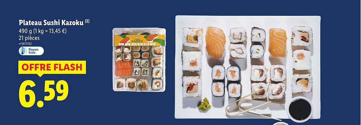 Plateau Sushi Kazoku