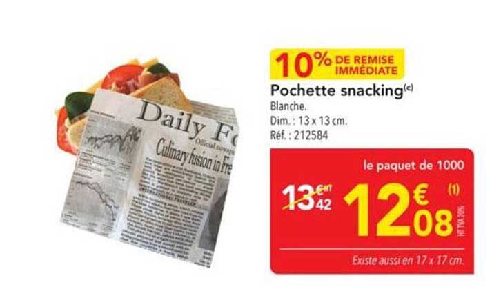 Pochette snacking