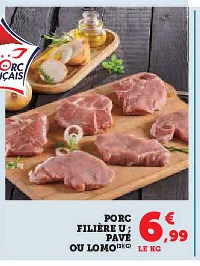 PORC FILIÈRE U : PAVÉ OU LOMO