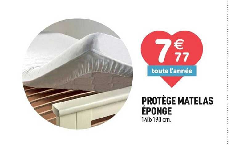 PROTÈGE MATELAS ÉPONGE 140x190 cm
