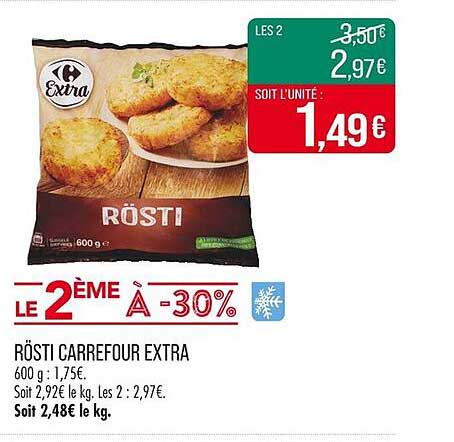RÖSTI CARREFOUR EXTRA