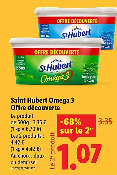Saint Hubert Omega 3 Offre découverte
