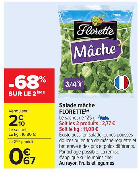 Salade mâche FLORETTE