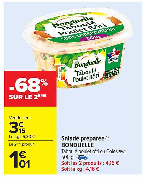 Salade préparée(n) BONDUELLE