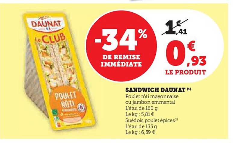 SANDWICH DAUNAT