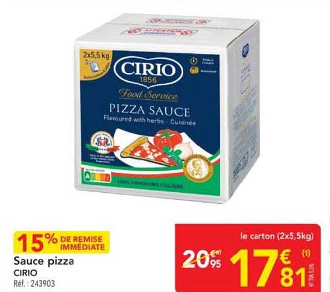 Sauce pizza CIRIO