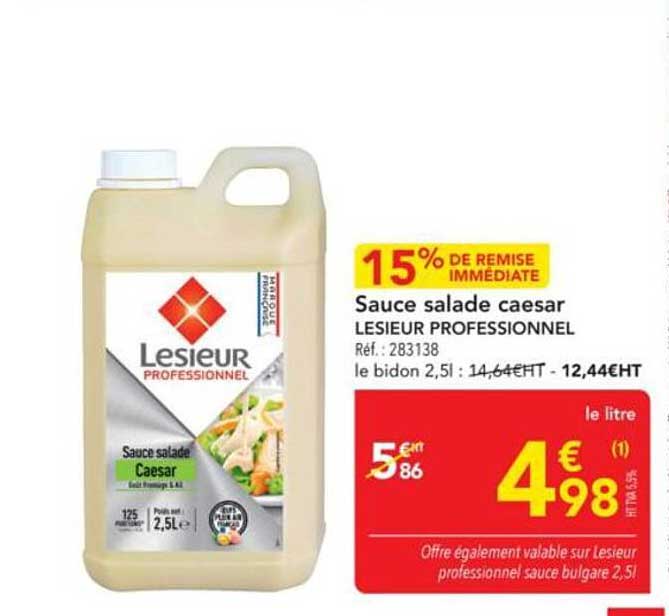 Sauce salade caesar LESIEUR PROFESSIONNEL