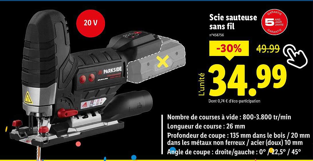 Scie sauteuse sans fil