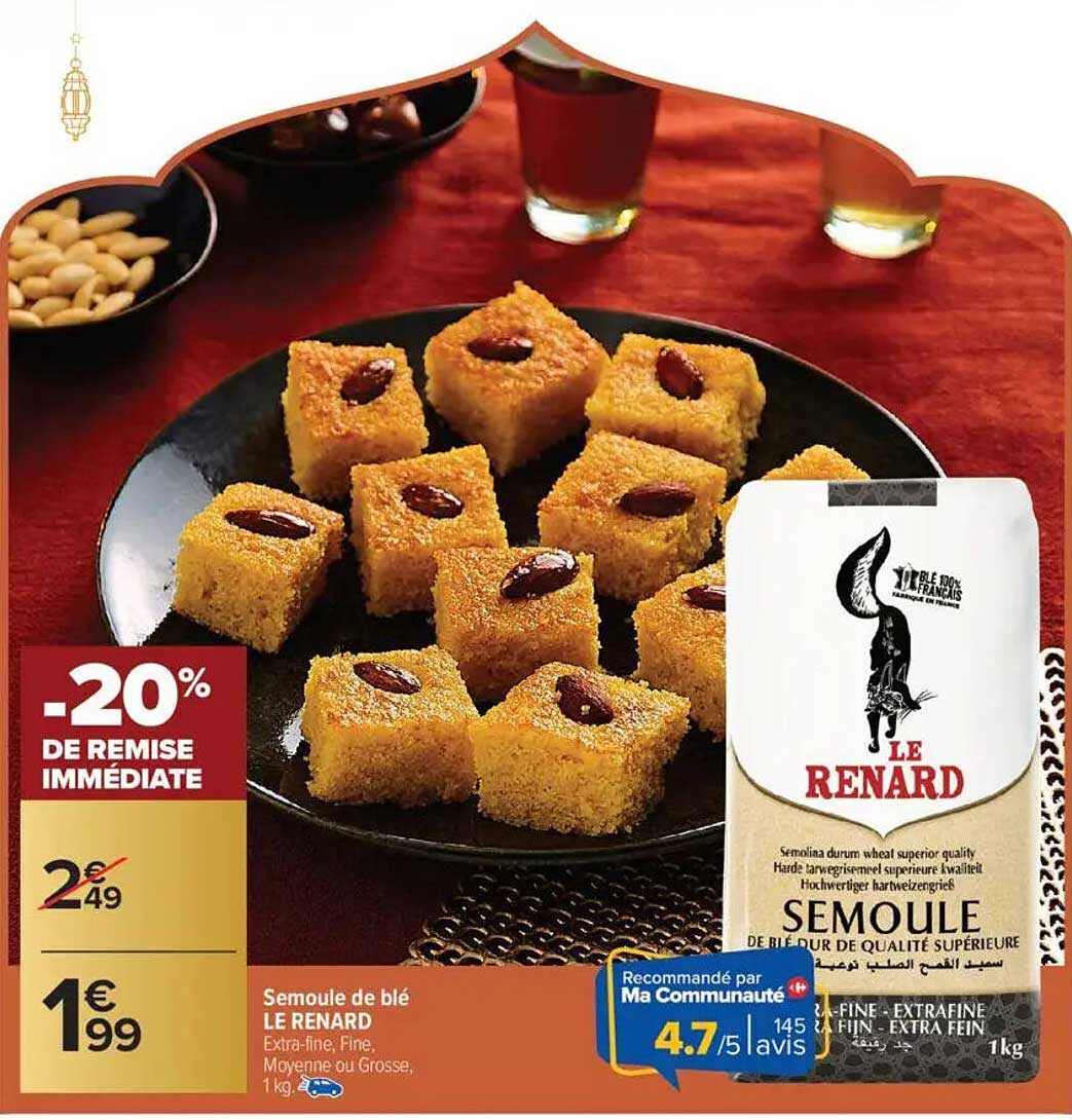 Semoule de blé LE RENARD
