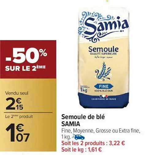 Semoule de blé SAMIA