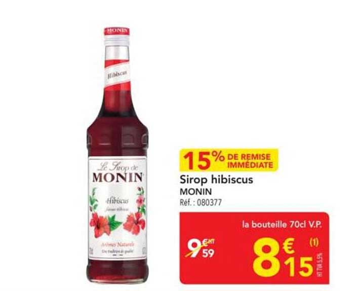 Sirop hibiscus MONIN