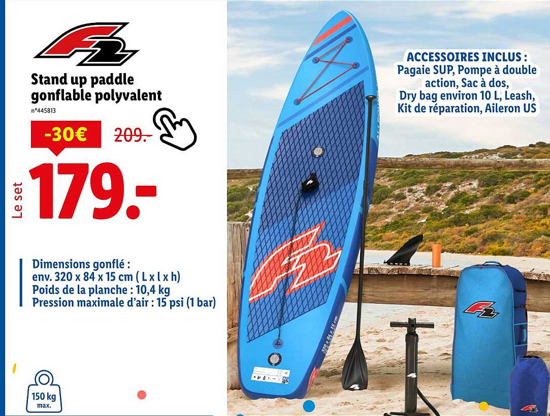 Stand up paddle gonflable polyvalent