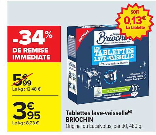 Tablettes lave-vaisselle BRICHIN