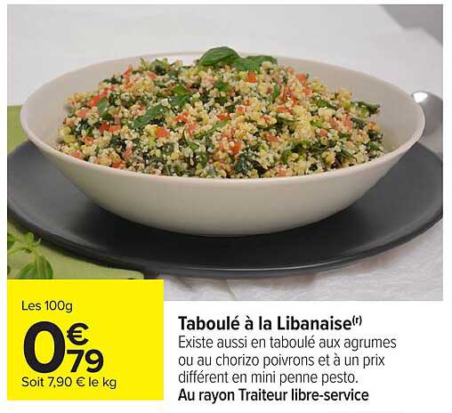 Taboulé à la Libanaise