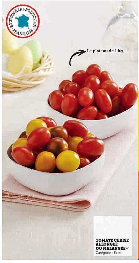 TOMATE CERISE ALLONGÉE OU MÉLANGÉE