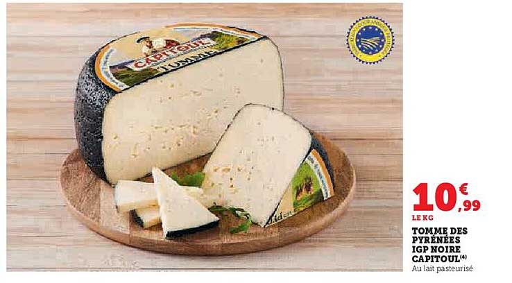 TOMME DES PYRÉNÉES IGP NOIRE CAPITOUL