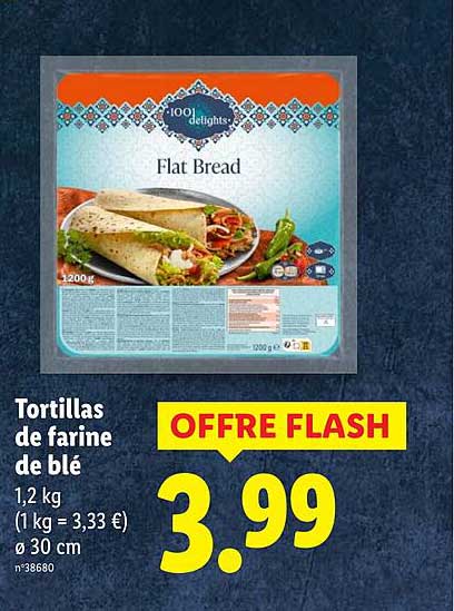 Tortillas de farine de blé