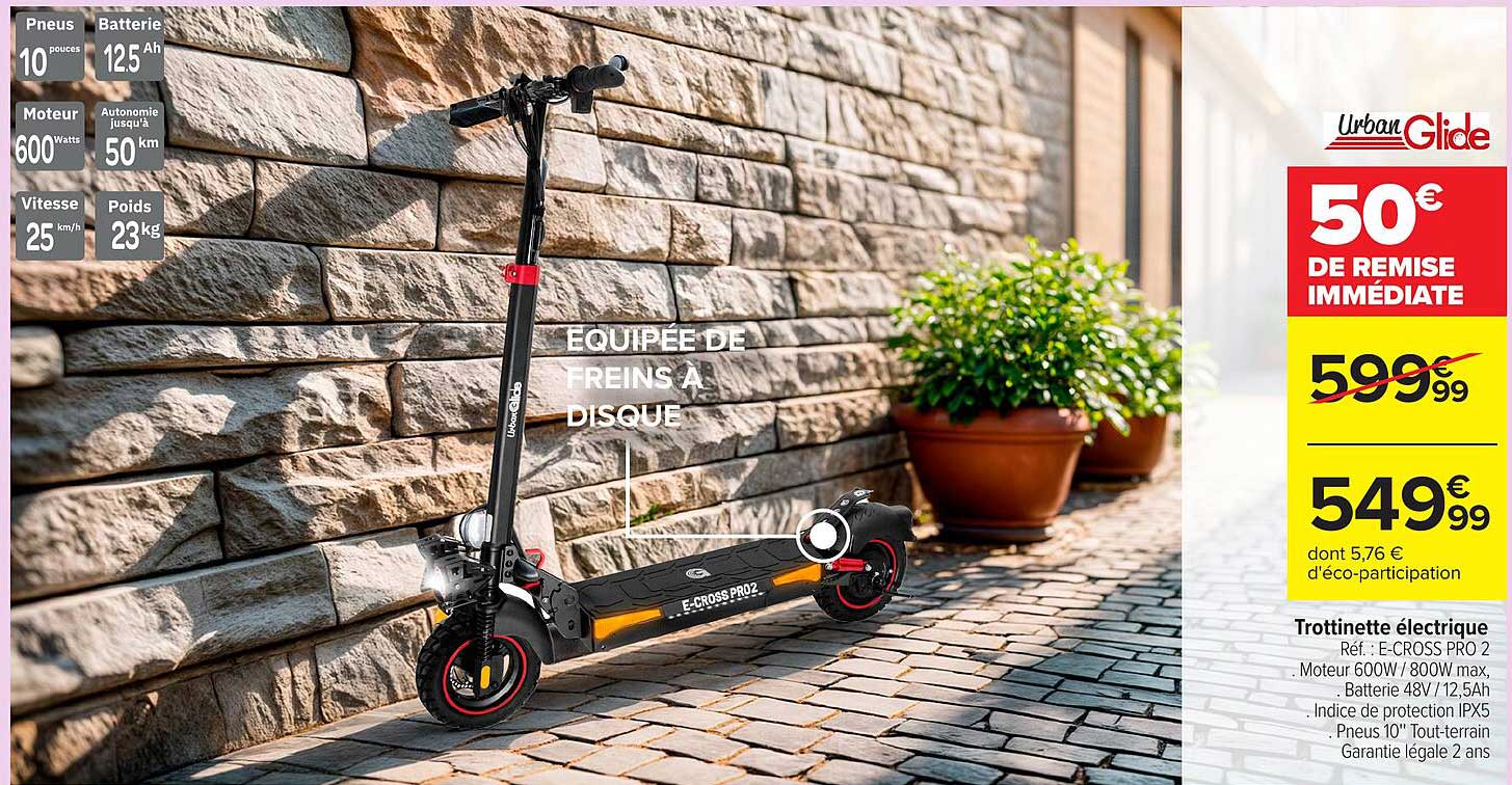 Trottinette électrique E-CROSS PRO 2