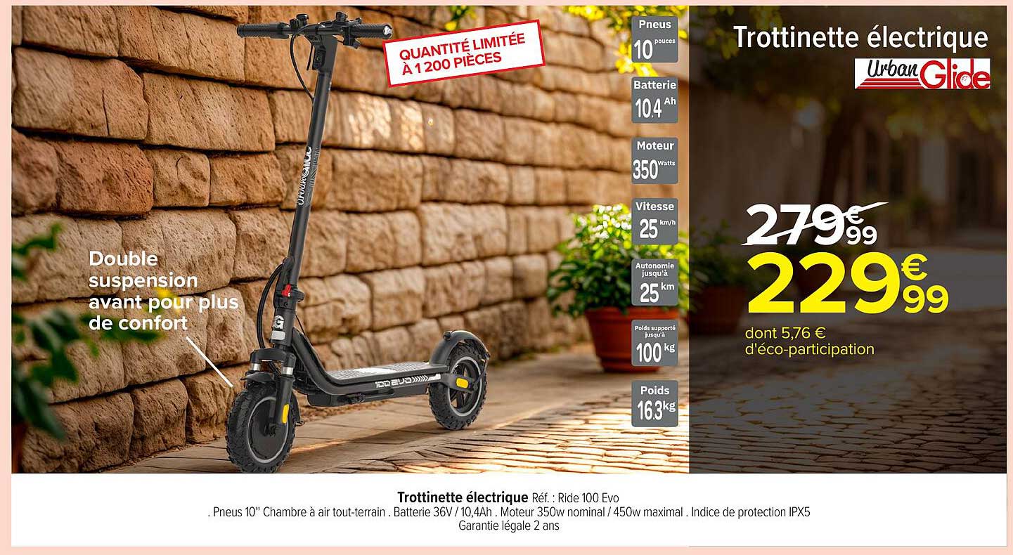 Trottinette électrique Urban Glide