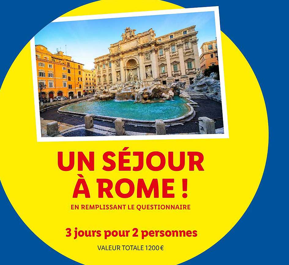 UN SÉJOUR À ROME !