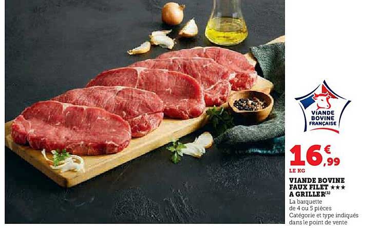 VIANDE BOVINE FAUX FILET **** A GRILLER