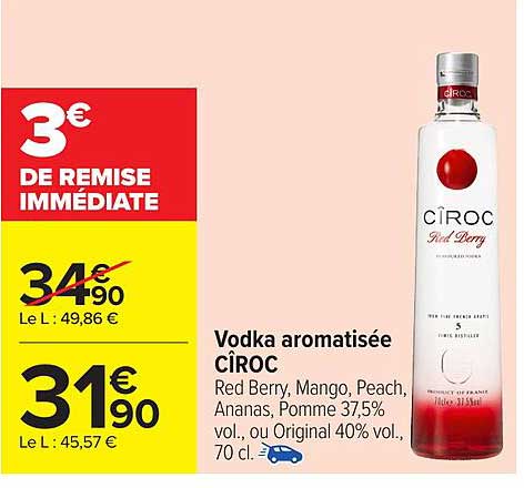 Vodka aromatisée CIROC