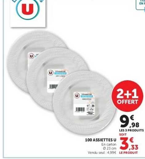 100 ASSIETTES U