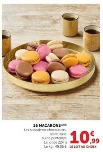 16 MACARONS