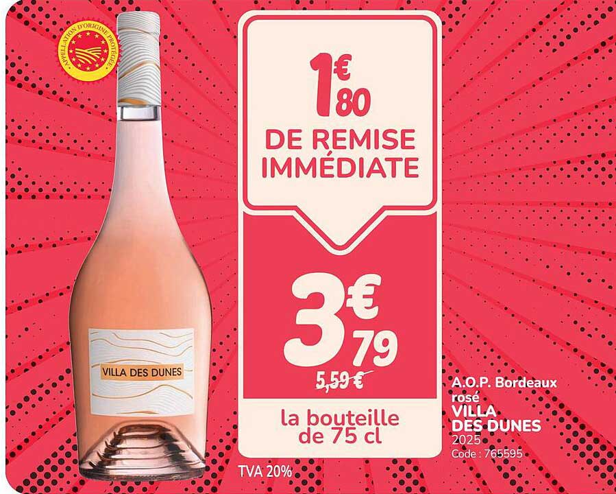 1€ 80 DE REMISE IMMÉDIATE