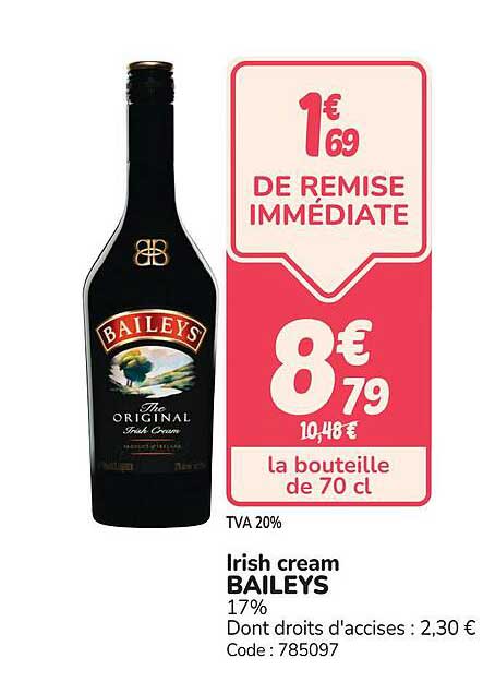 1€69 DE REMISE IMMÉDIATE