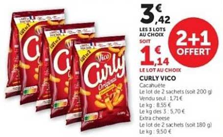 3€42 LES 3 LOTS AU CHOIX SOIT 1€14 LE LOT AU CHOIX CURLY VICO