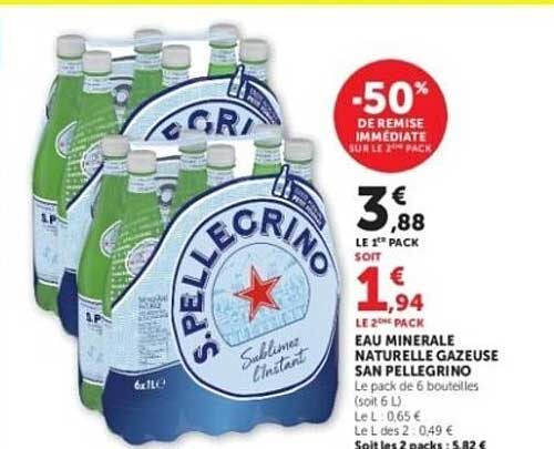 -50% DE REMISE IMMEDIATE SUR LE 2EME PACK