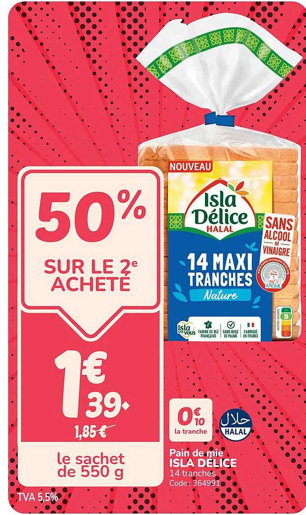 50% SUR LE 2e ACHETÉ