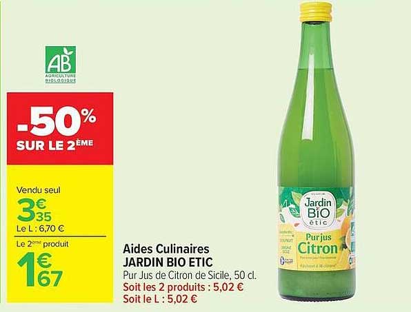 -50% SUR LE 2ÈME