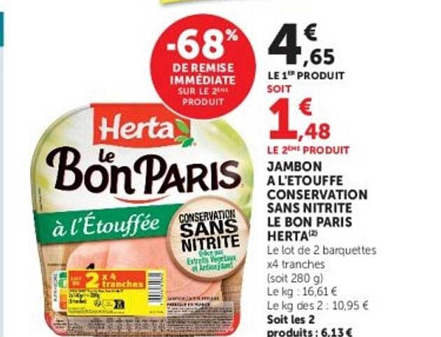 -68% DE REMISE IMMÉDIATE SUR LE 2E PRODUIT