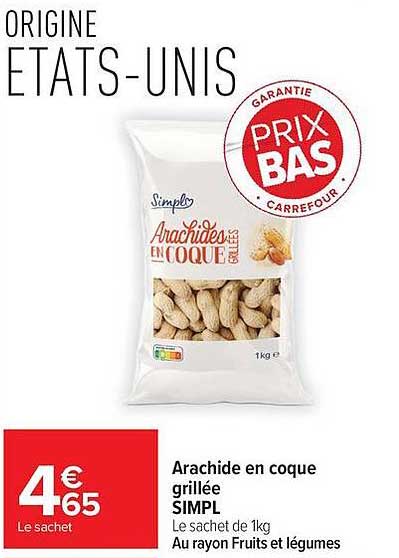 Arachide en coque grillée SIMPL