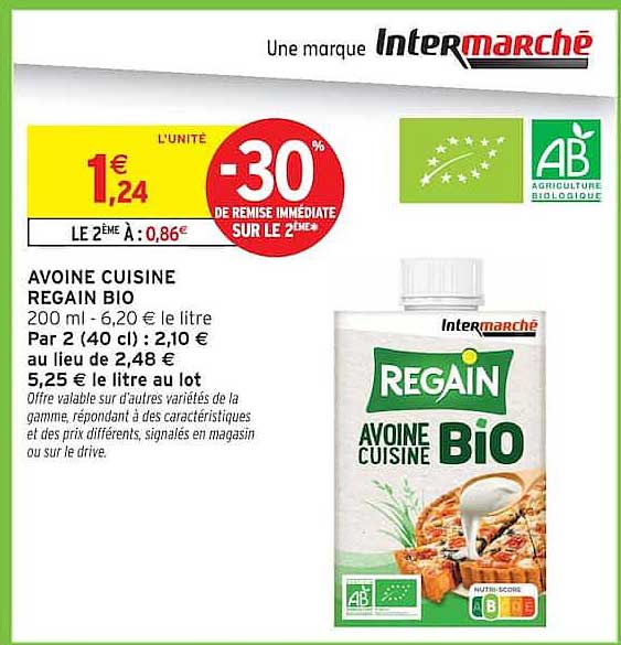 AVOINE CUISINE REGAIN BIO