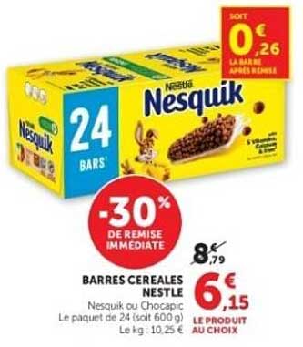 BARS CEREALES NESTLE
