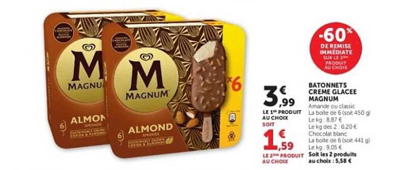 BÂTONNETS CRÈME GLACÉE MAGNUM